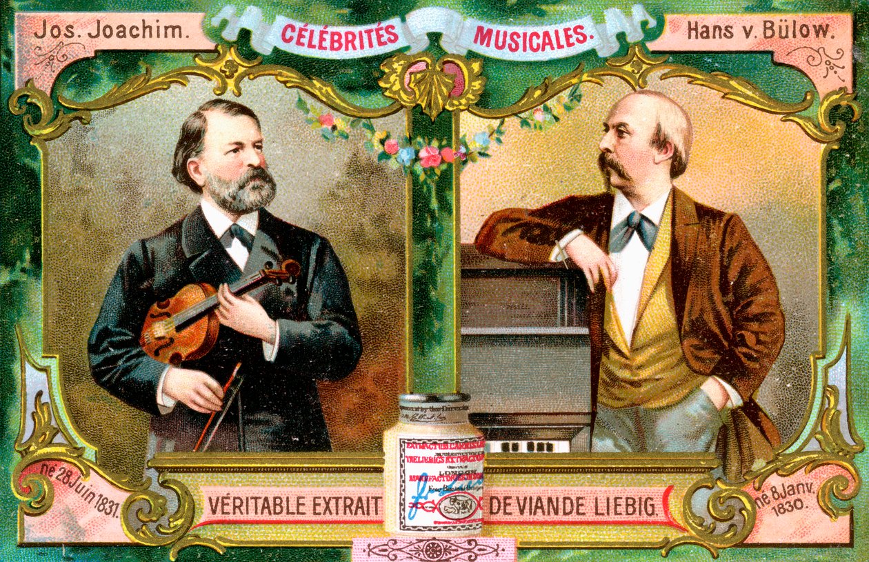 Joseph Joachim e Hans von Bulow, c1900 de Unbekannt