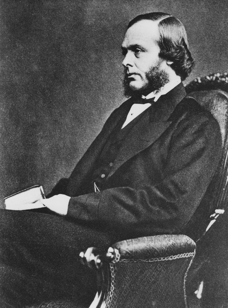 Joseph Lister, cirurgião inglês e pioneiro em cirurgia anti-séptica, c1867 de Unbekannt
