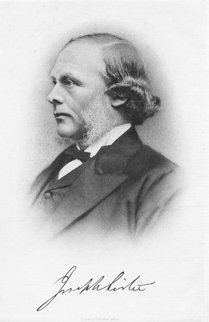 Joseph Lister, cirurgião inglês e pioneiro em cirurgia anti-séptica, c1877 de Unbekannt