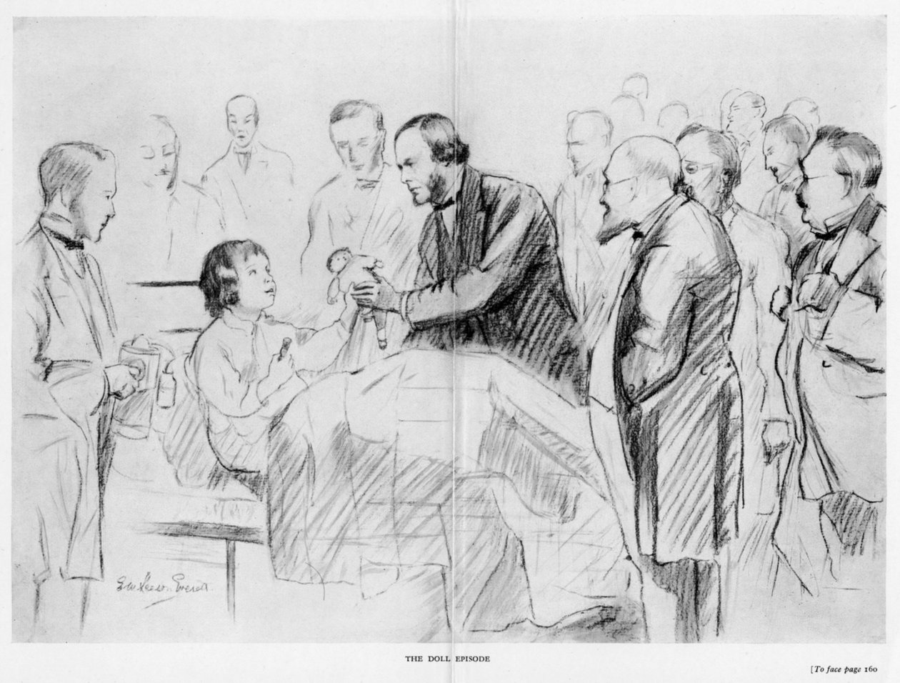 Joseph Lister, cirurgião inglês, em sua enfermaria na enfermaria real de Glasgow, c1867 1927 de Unbekannt