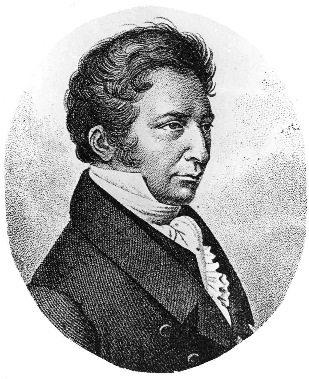 Joseph Louis Gay-Lussac, químico francês, físico e balonista, c1824 de Unbekannt