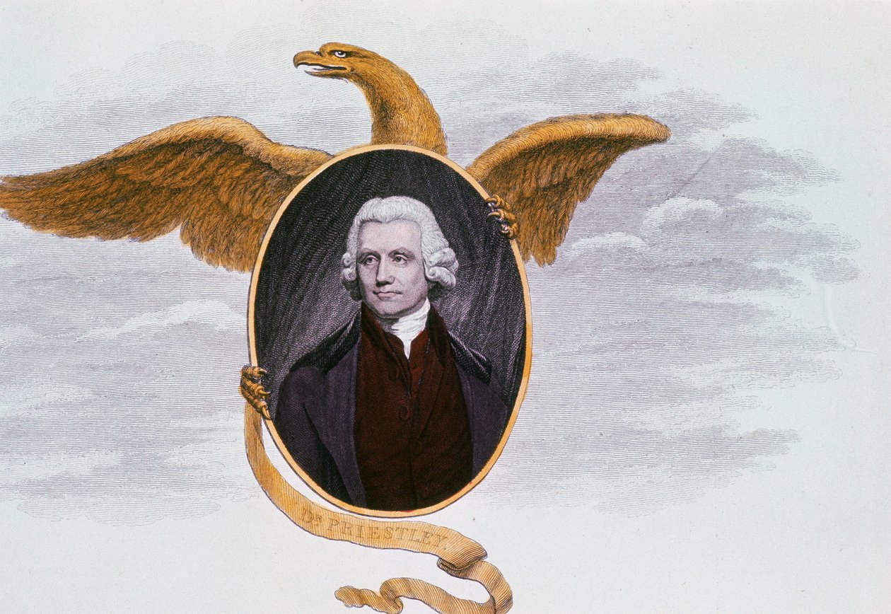 Joseph Priestley 1733-1804, ministro presbiteriano e químico inglês, 1801 de Unbekannt
