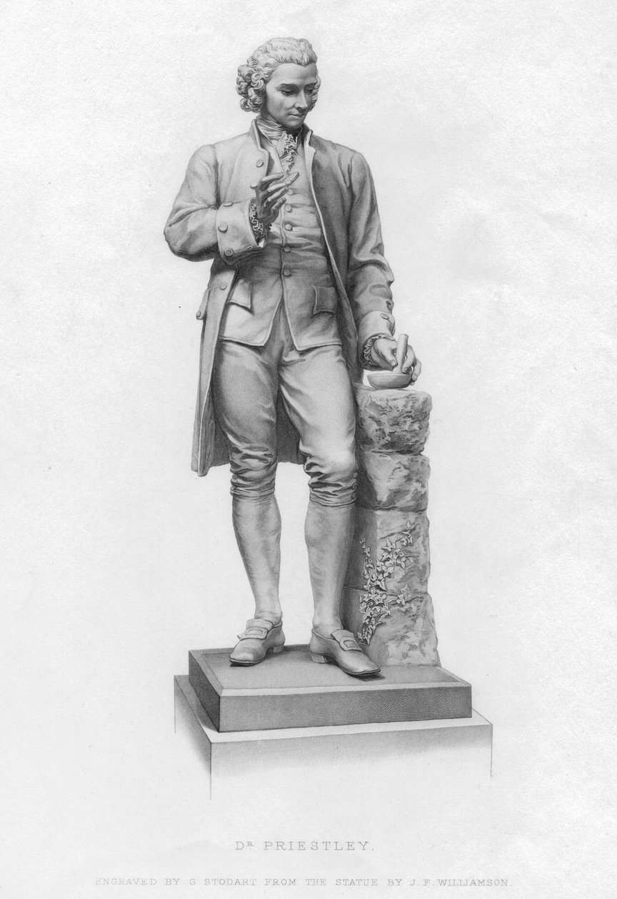 Joseph Priestley, químico inglês e ministro presbiteriano, século XIX de Unbekannt