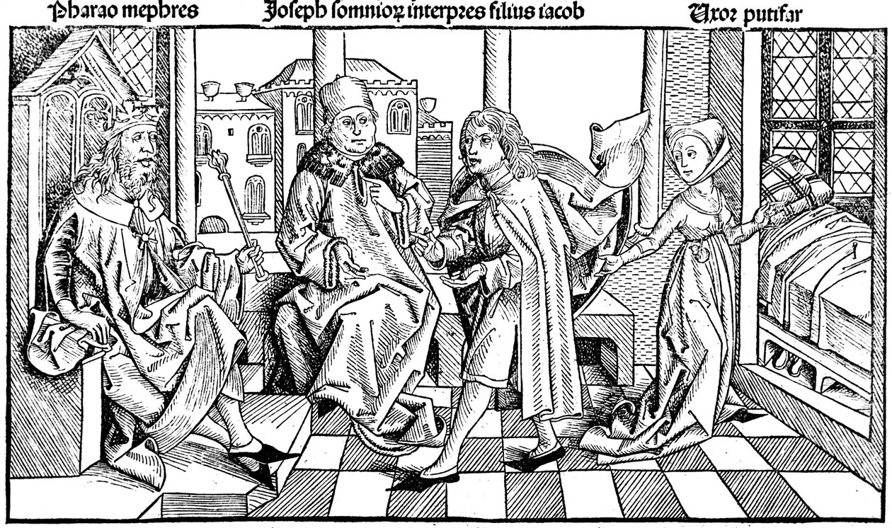 Joseph interpretando o sonho do faraó, 1493 de Unbekannt
