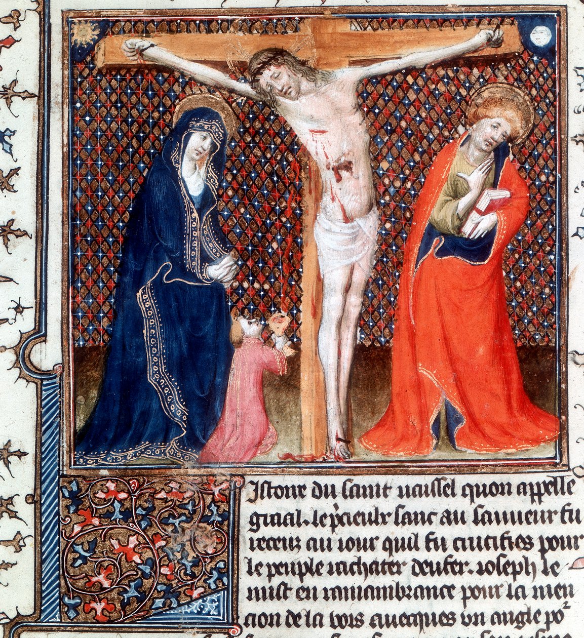 José de Arimatéia recebendo sangue de Cristo, século XV de Unbekannt