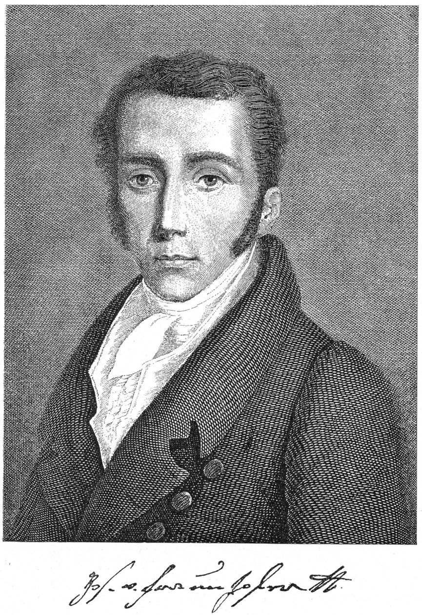 Joseph von Fraunhofer, físico alemão, c1895 de Unbekannt