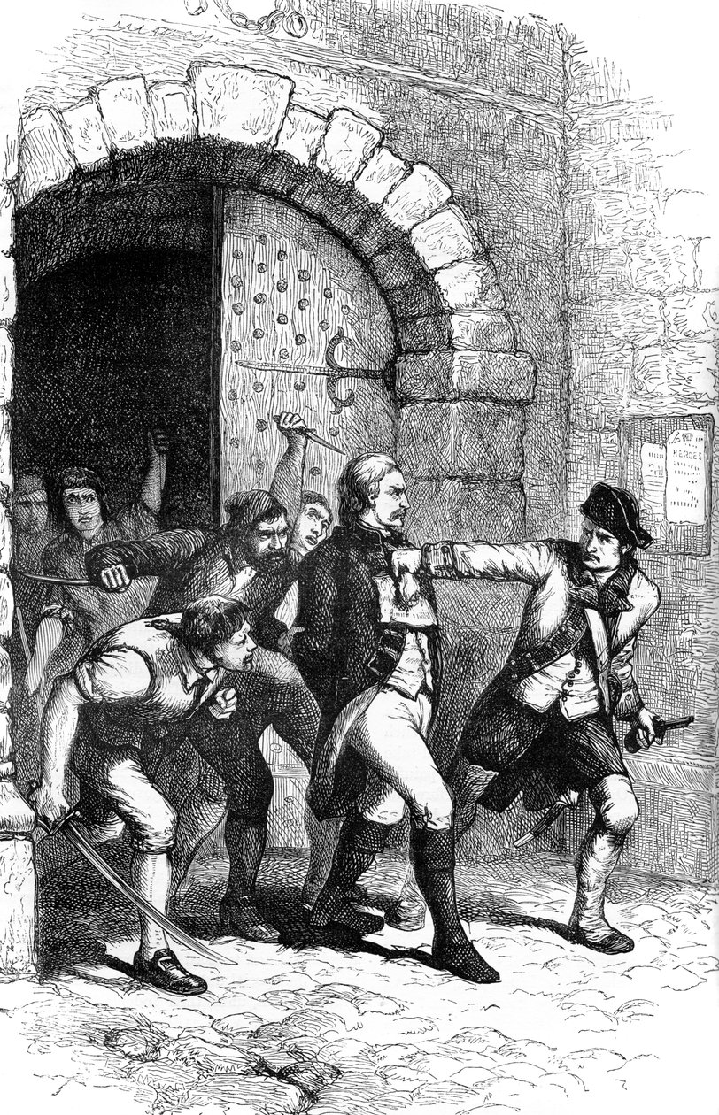 Joshua Huddy levado da prisão para ser enforcado, 1782 c1880 de Unbekannt