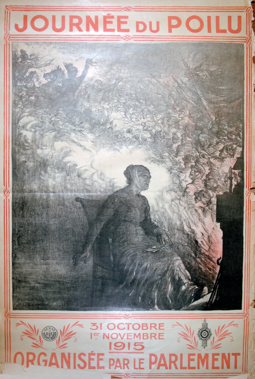 Hairy Day, 31 de outubro a 1 de novembro de 1915, poster da Primeira Guerra Mundial francesa, 1915 de Unbekannt