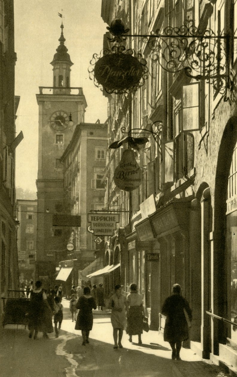 Judengasse, Salzburgo, Áustria, c1935. de Unbekannt