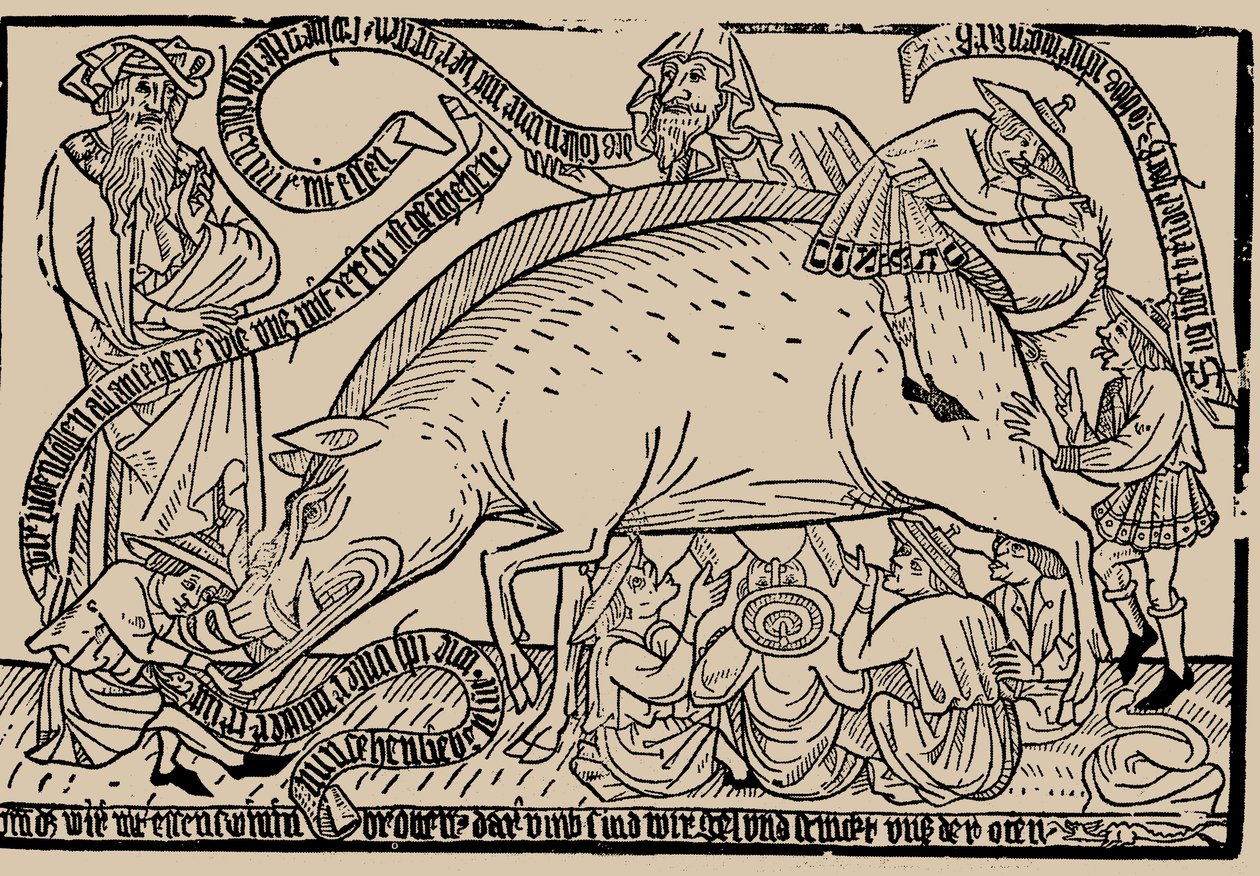 Judeus Judensau semeiam, ca 1470. de Unbekannt
