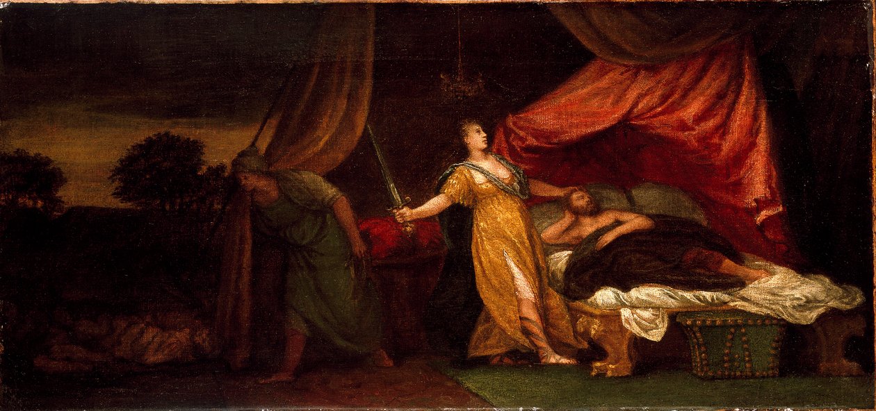 Judith prestes a matar Holofernes, século XVI de Unbekannt