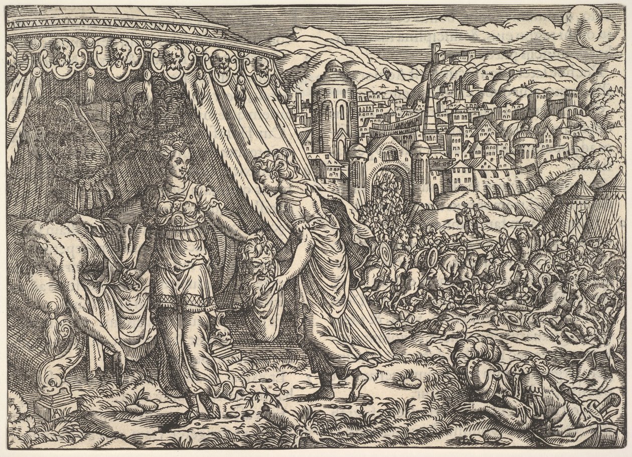 Judith e Holofernes, de Biblia, Frankfurt, 1564. de Unbekannt