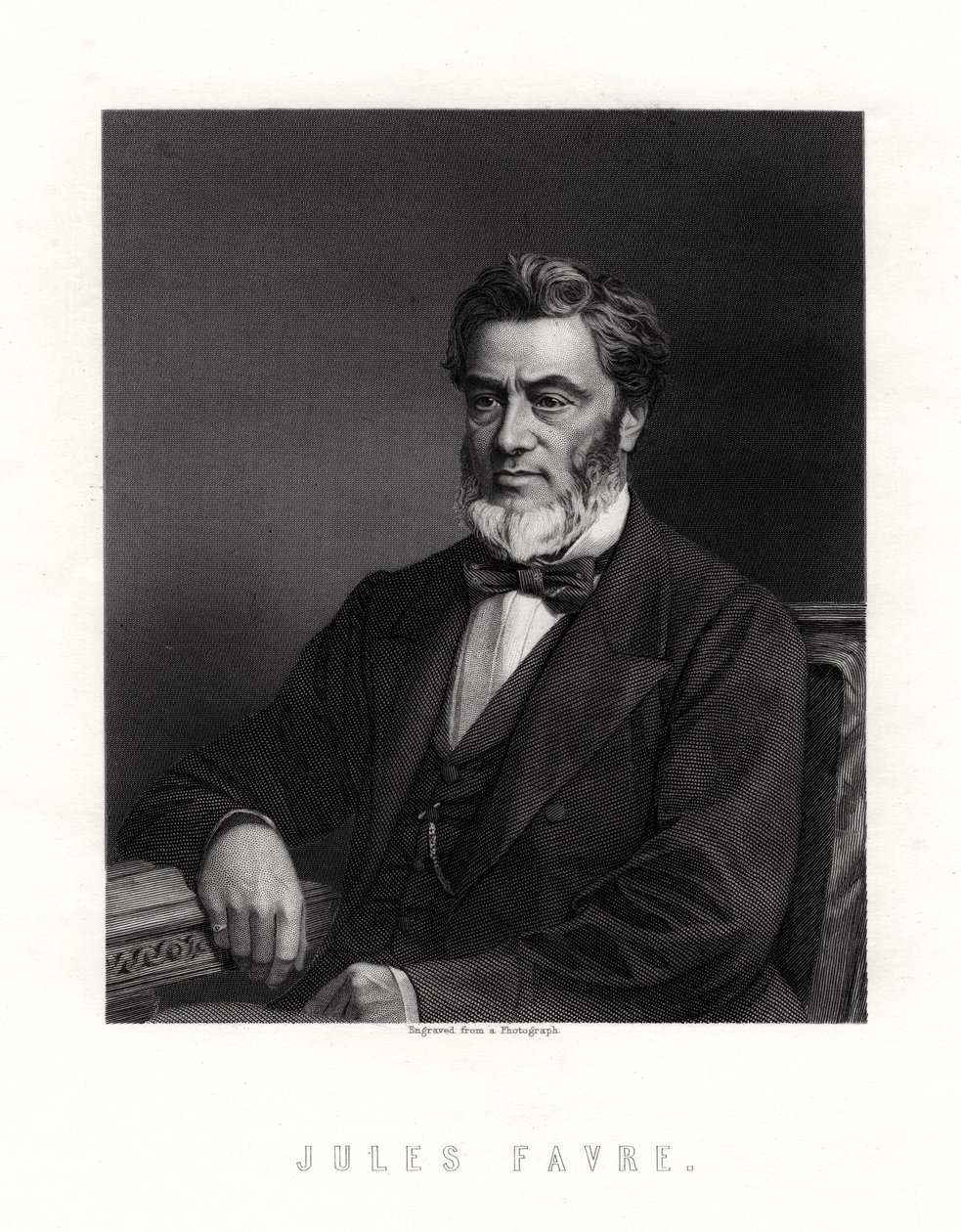 Jules Claude Gabriel Favre, estadista francês, século XIX de Unbekannt