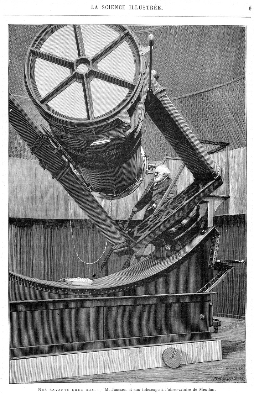 Jules Pierre Cesar Janssen, astrônomo francês, 1893 de Unbekannt