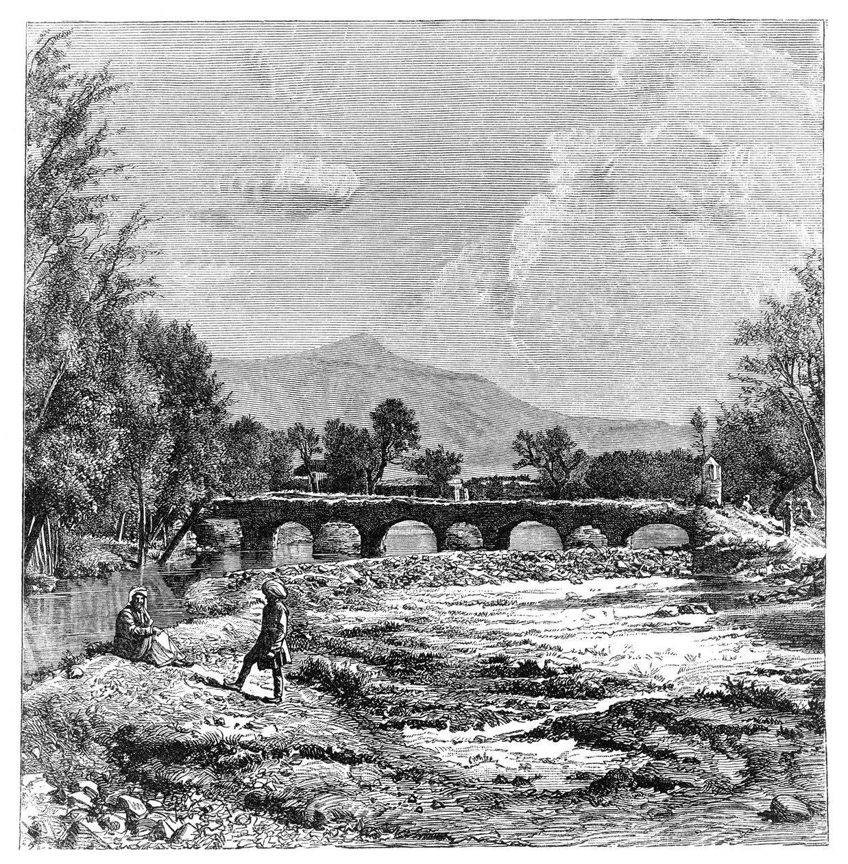 Rio Cabul, Afeganistão, 1895 de Unbekannt