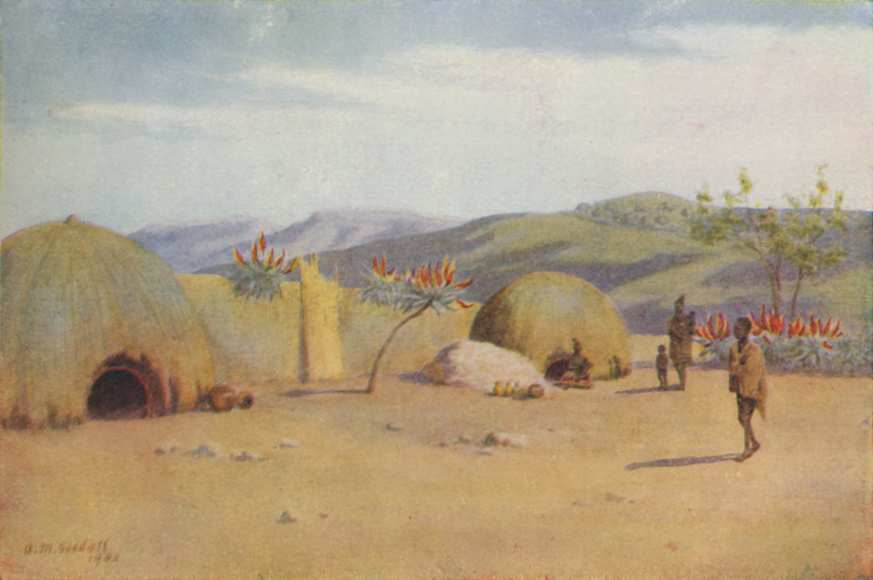 Kaffir Kraal, 1924 de Unbekannt