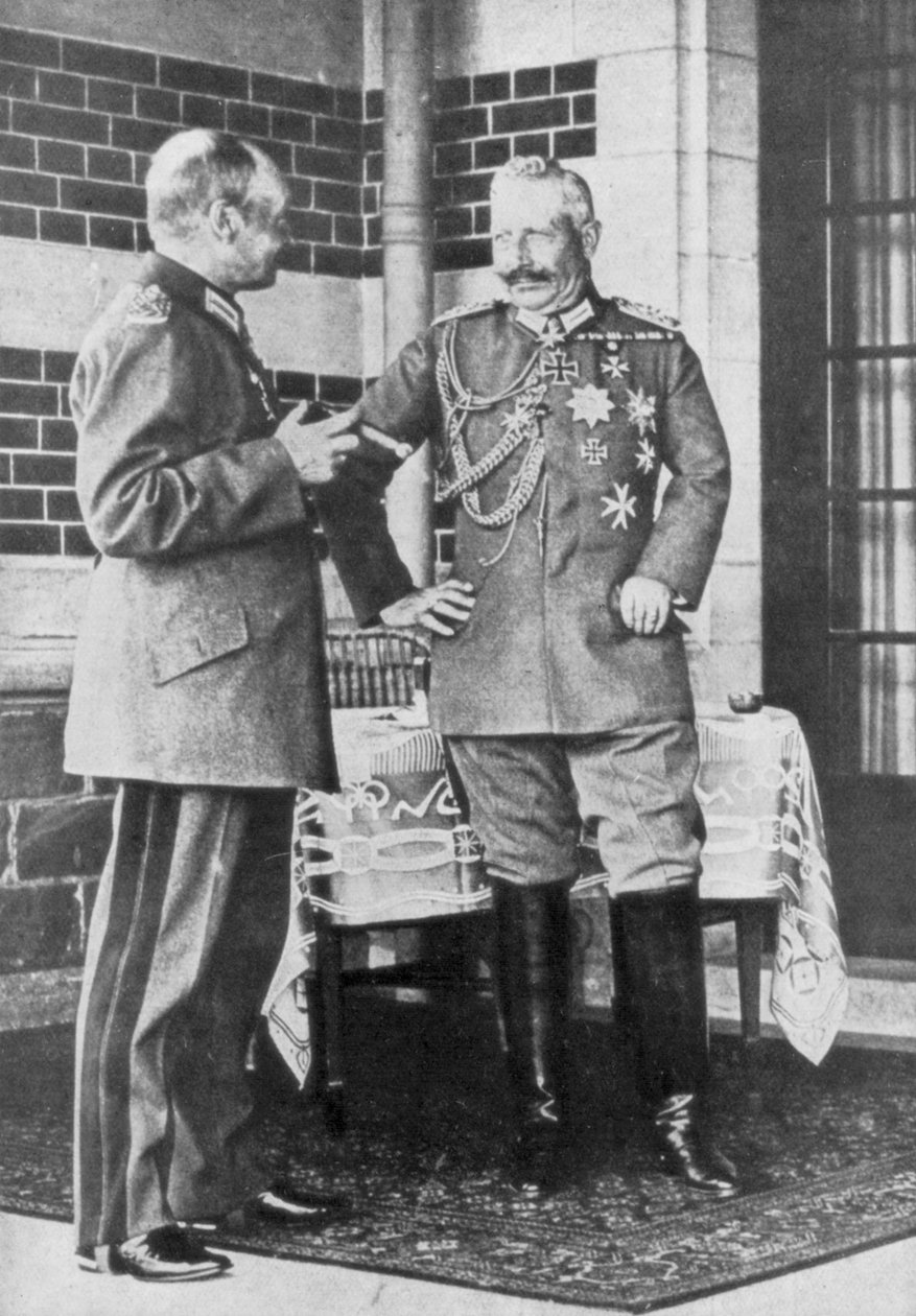 Kaiser Wilhelm II da Alemanha e Frederick Augustus III da Saxônia, junho de 1918 de Unbekannt