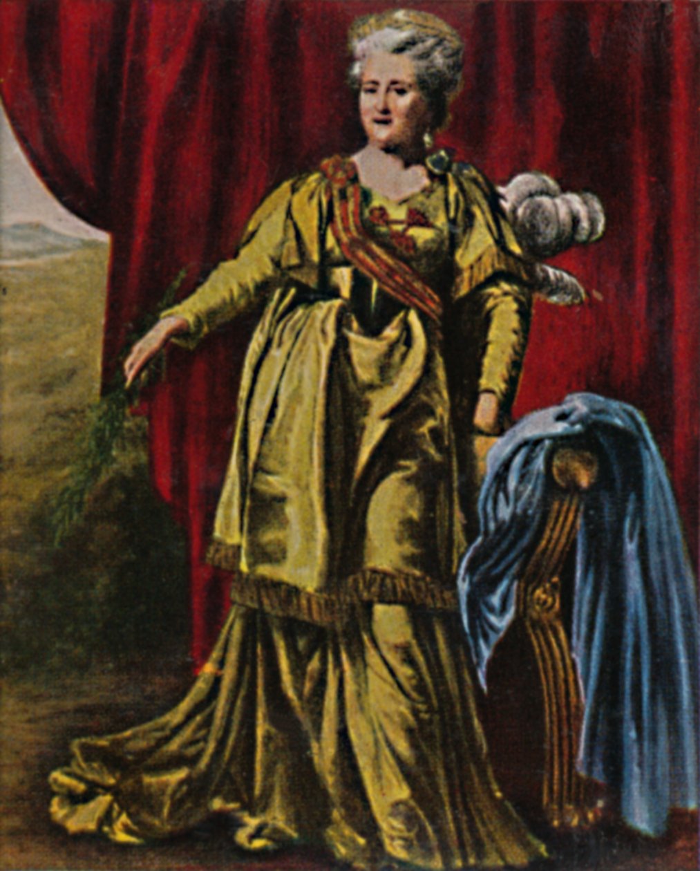 Imperatriz Catarina II da Rússia 1729-1796. - Pintura de Lewitzky, 1934. de Unbekannt