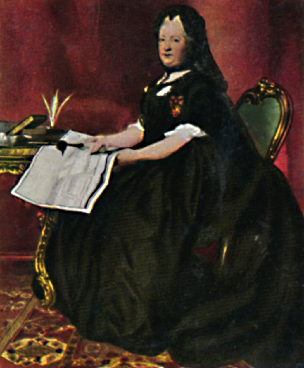Imperatriz Maria Therestia 1717-1780. - Pintura de Maron, 1934. de Unbekannt