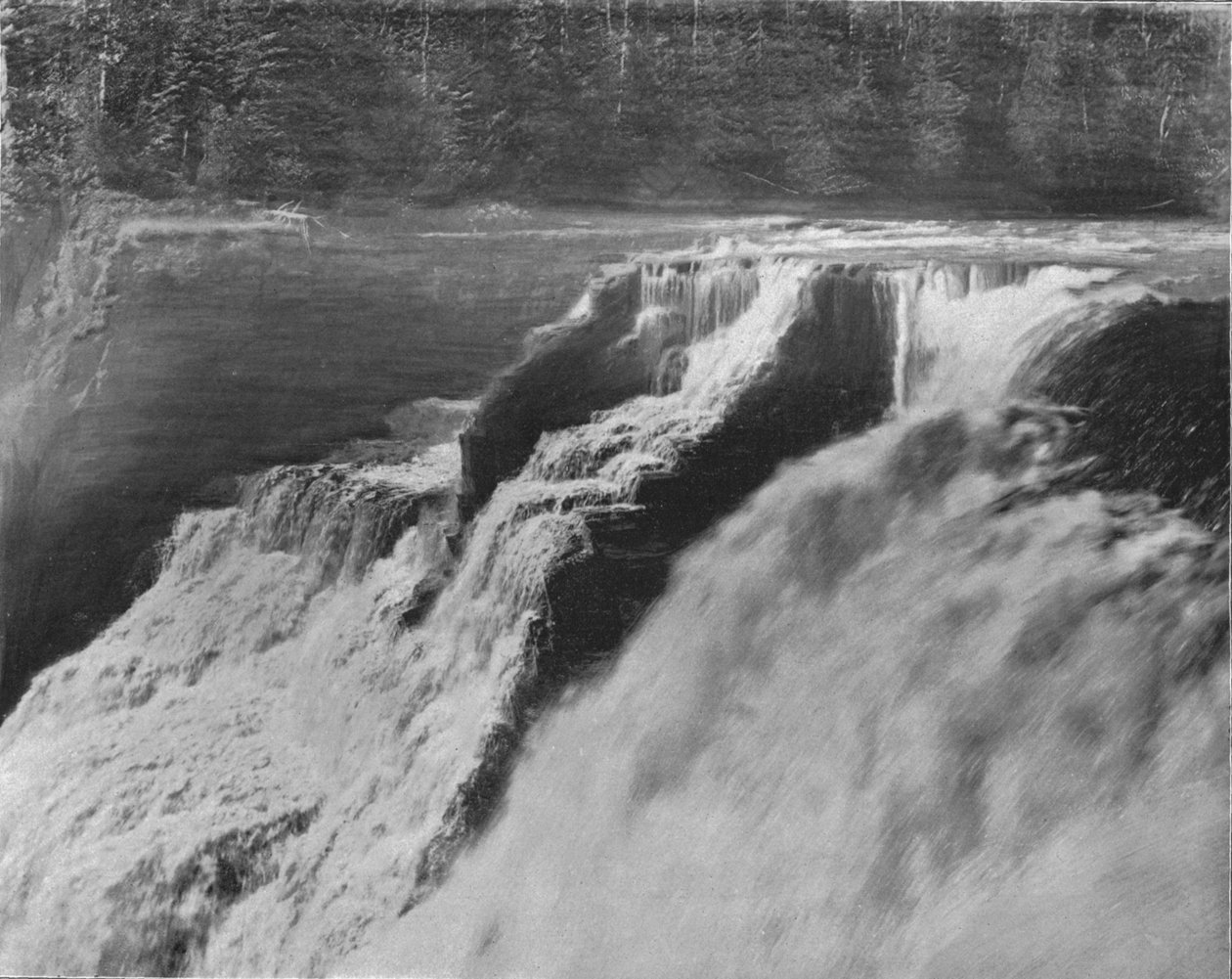Quedas de Kakabeka, Lago Superior, Canadá, c1900. de Unbekannt