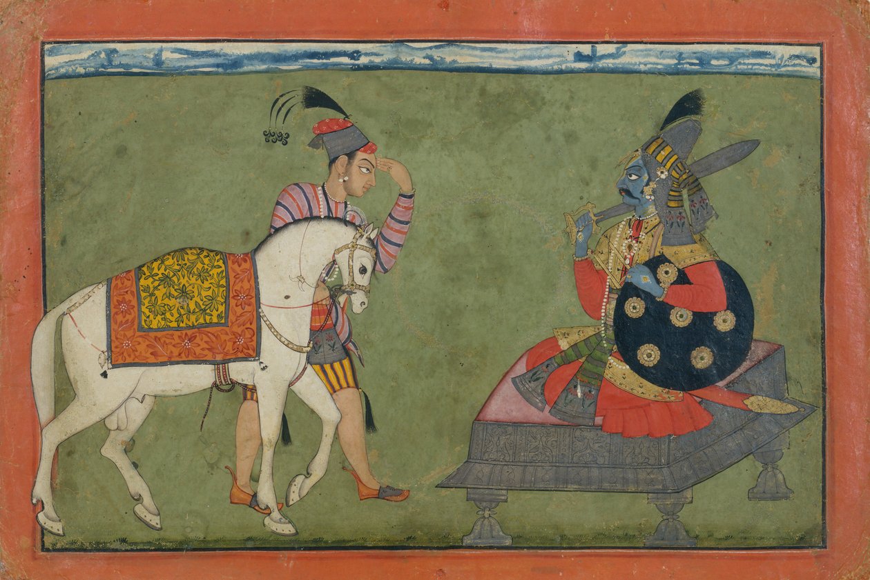 Kalki Avatar, a Encarnação Futura de Vishnu, ca. 1700-1710. de Unbekannt