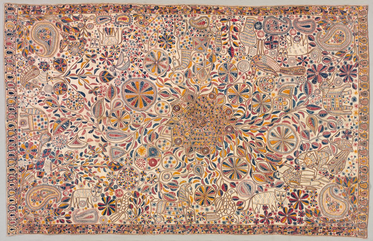 Edredão Cerimonial Kantha, de 1800. de Unbekannt