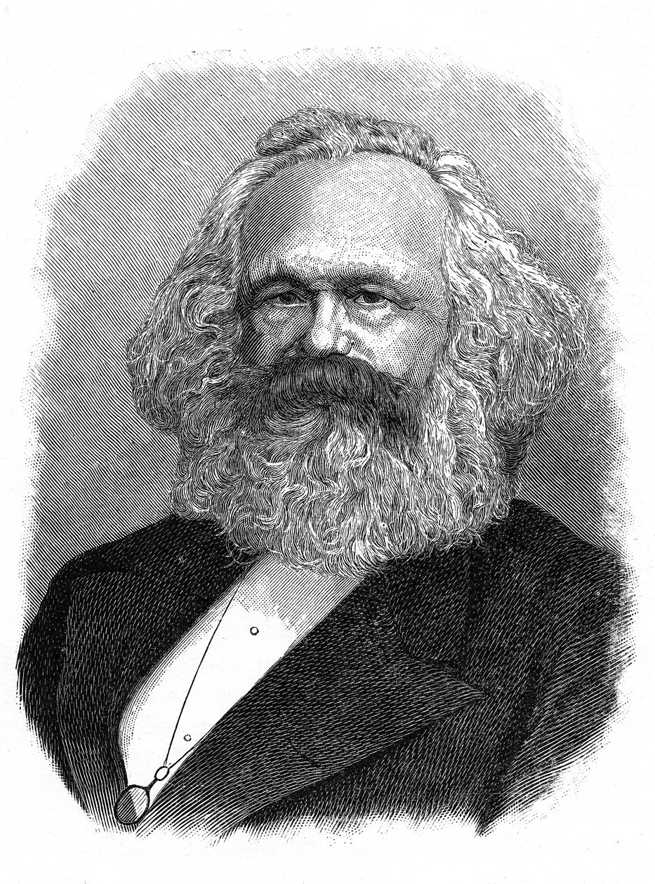 Karl Marx, teórico político, social e econômico alemão do século XIX de Unbekannt