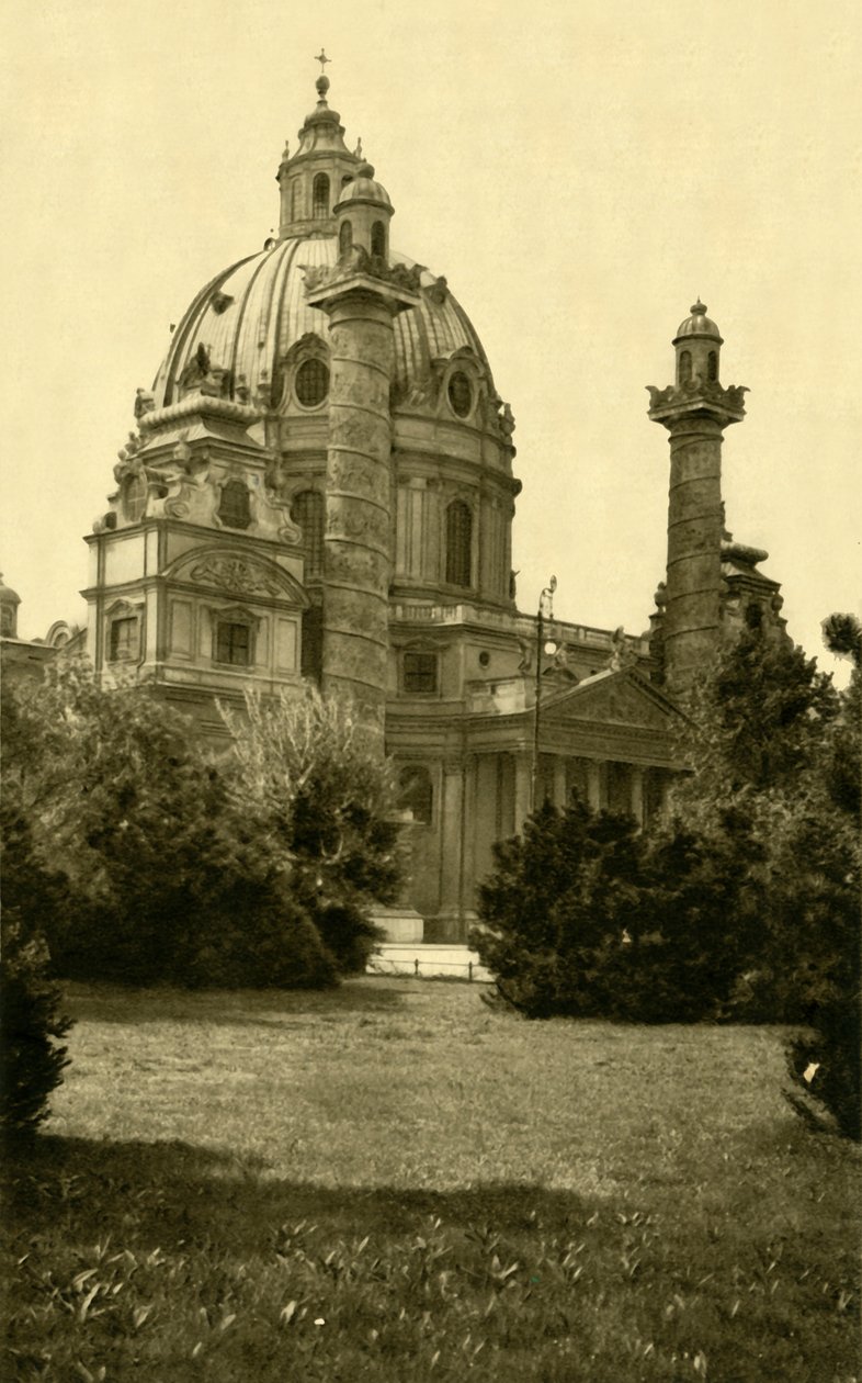 Karlskirche, Viena, Áustria, c1935. de Unbekannt
