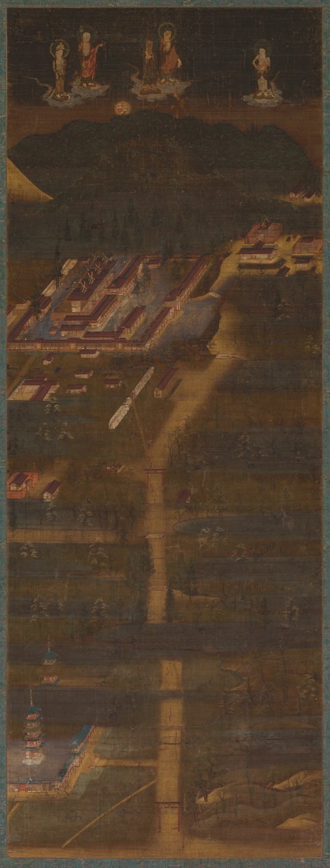 Mandala do santuário de Kasuga, 1300-1333. de Unbekannt