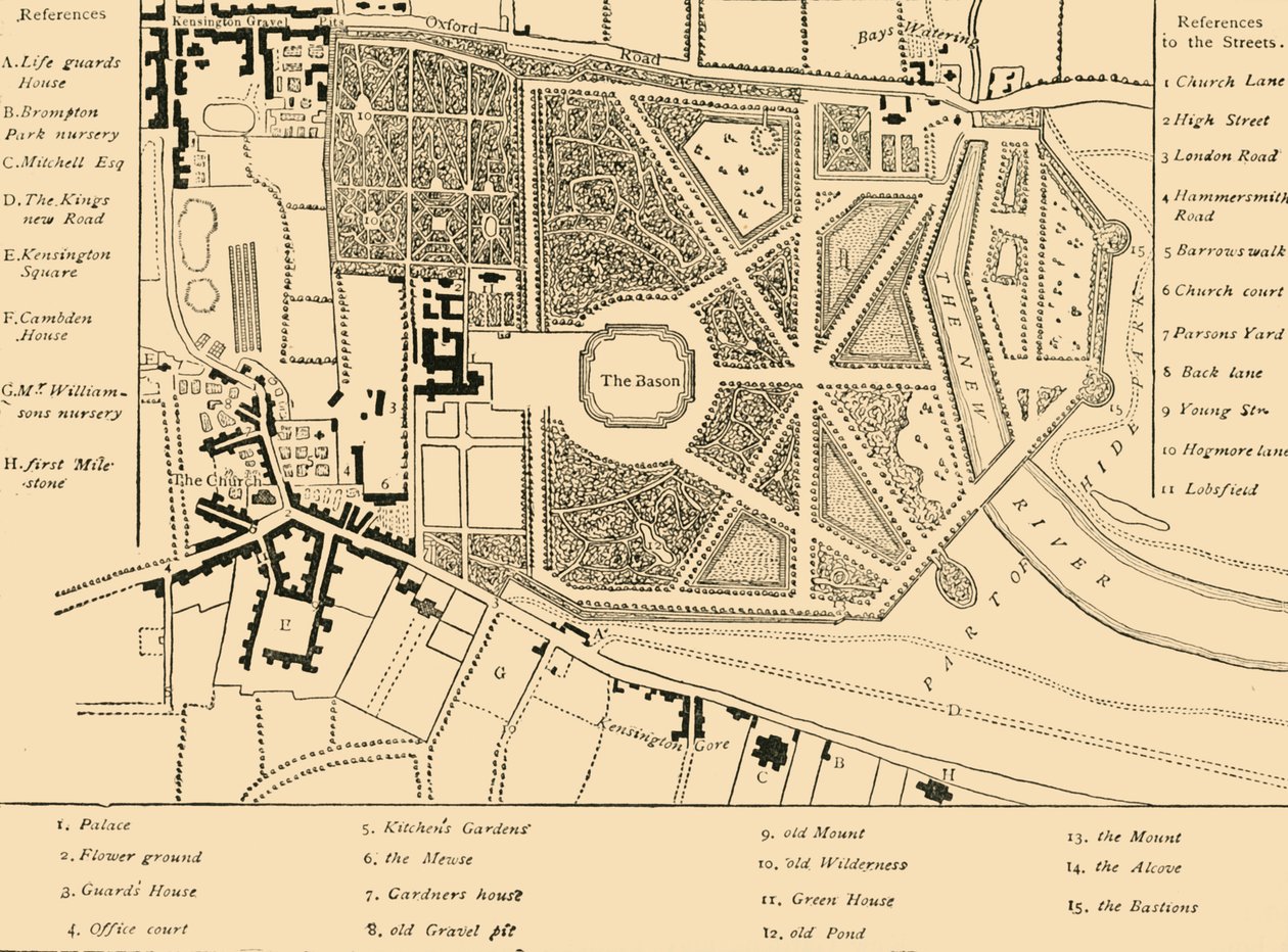 Kensington em 1764, c1876. de Unbekannt
