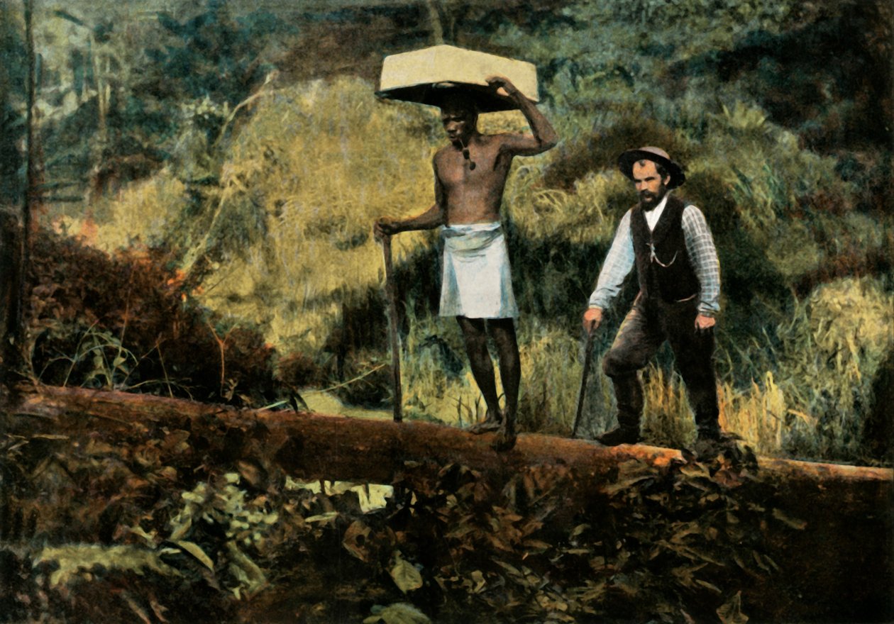 Kentzer Researchers on the Drive, Prospecção de ouro, 1900. de Unbekannt