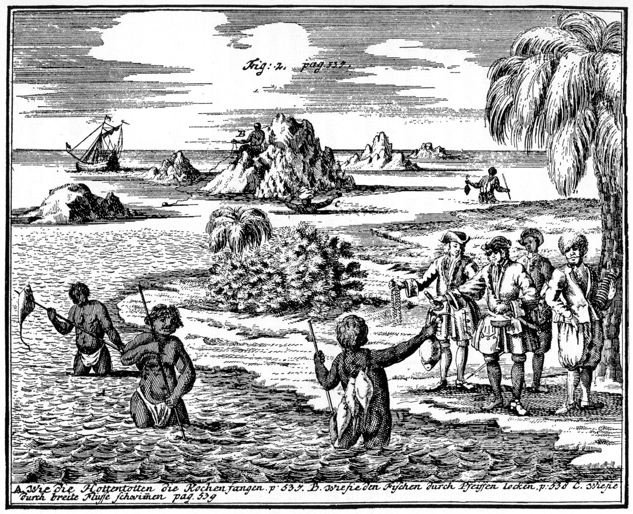 Khoikhois lanças peixe, África do Sul, 1931 de Unbekannt