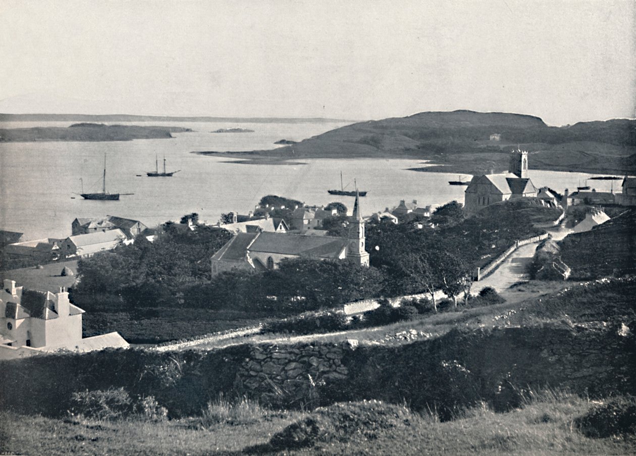Killybegs - olhando a vila e a baía, 1895 de Unbekannt