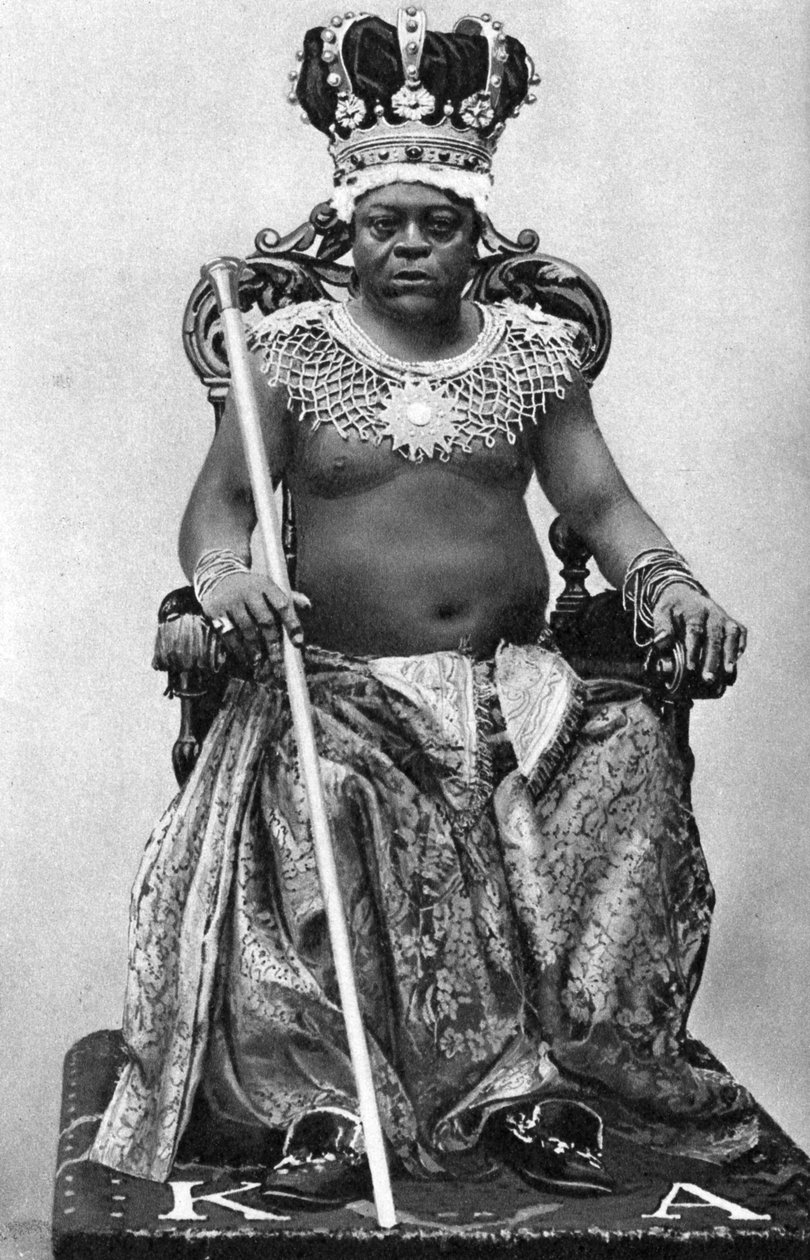 Rei Archibong II da Gâmbia, África, 1922 de Unbekannt