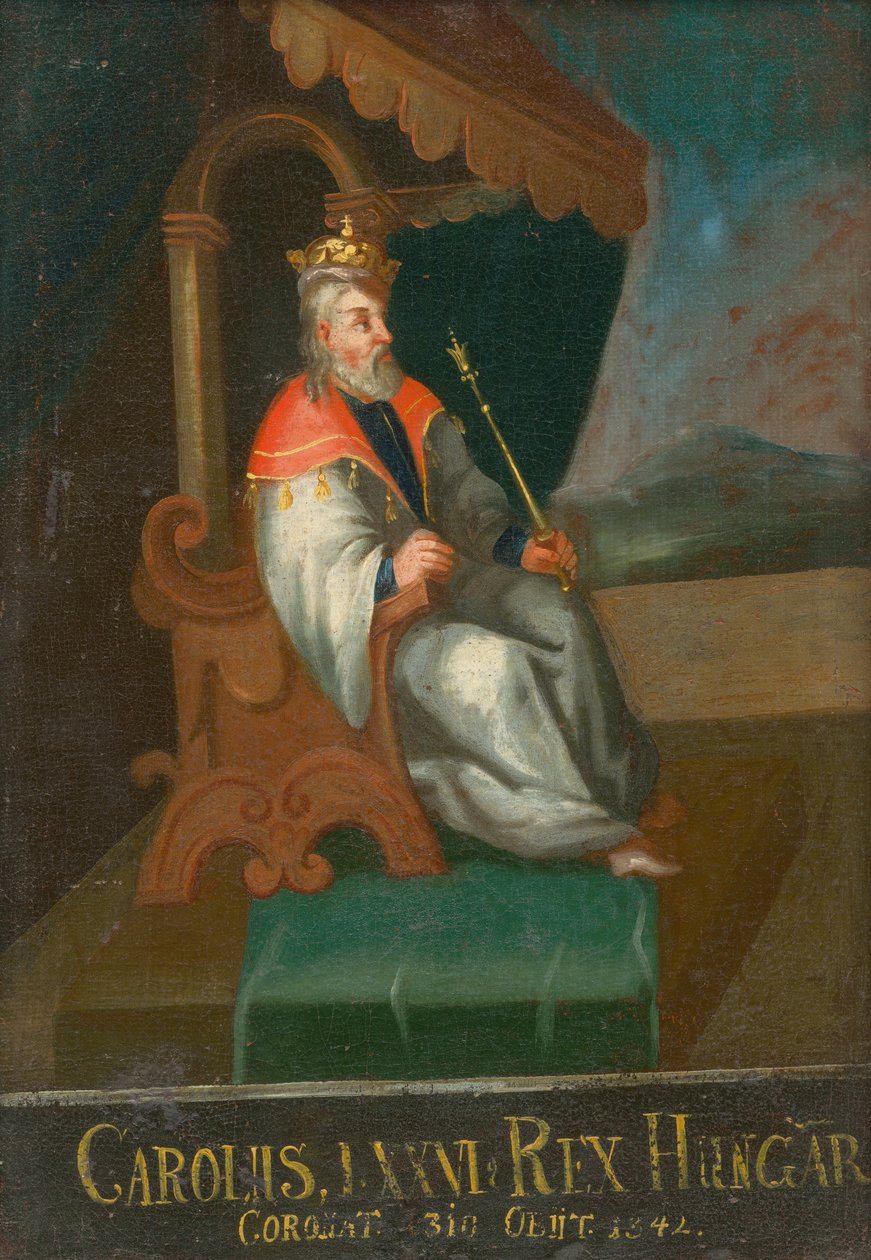 Rei Carlos I da Hungria e Croácia 1288-1342, primeira metade do século XVIII. de Unbekannt