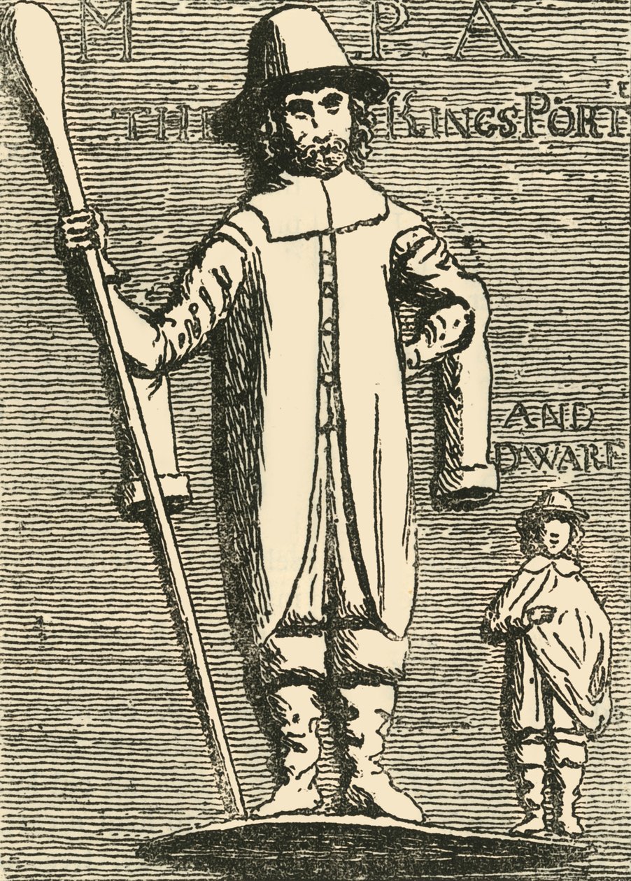Rei Charles Porter e Anão, c1872. de Unbekannt