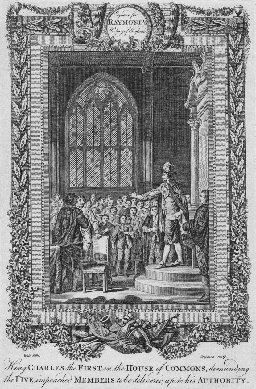 Rei Carlos o Primeiro na Câmara dos Comuns, c1787 de Unbekannt