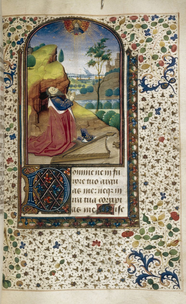 Rei Davi em oração Livro de Horas, 1450-1499 de Unbekannt