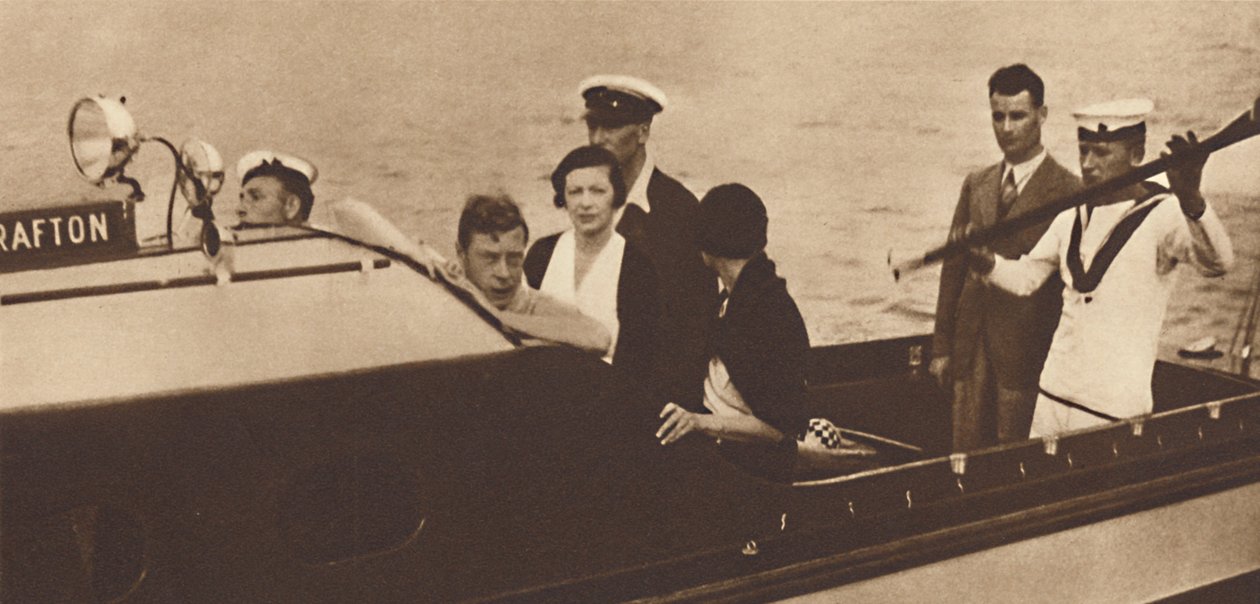 Rei Edward Retornando ao Iate da Ilha de Rab, 1937 de Unbekannt