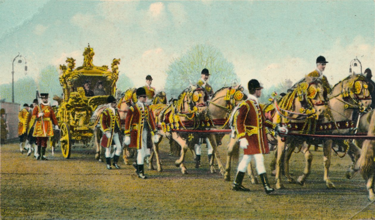 Treinador de Estado do rei Edward VII usado para a abertura do Parlamento, 1910 de Unbekannt