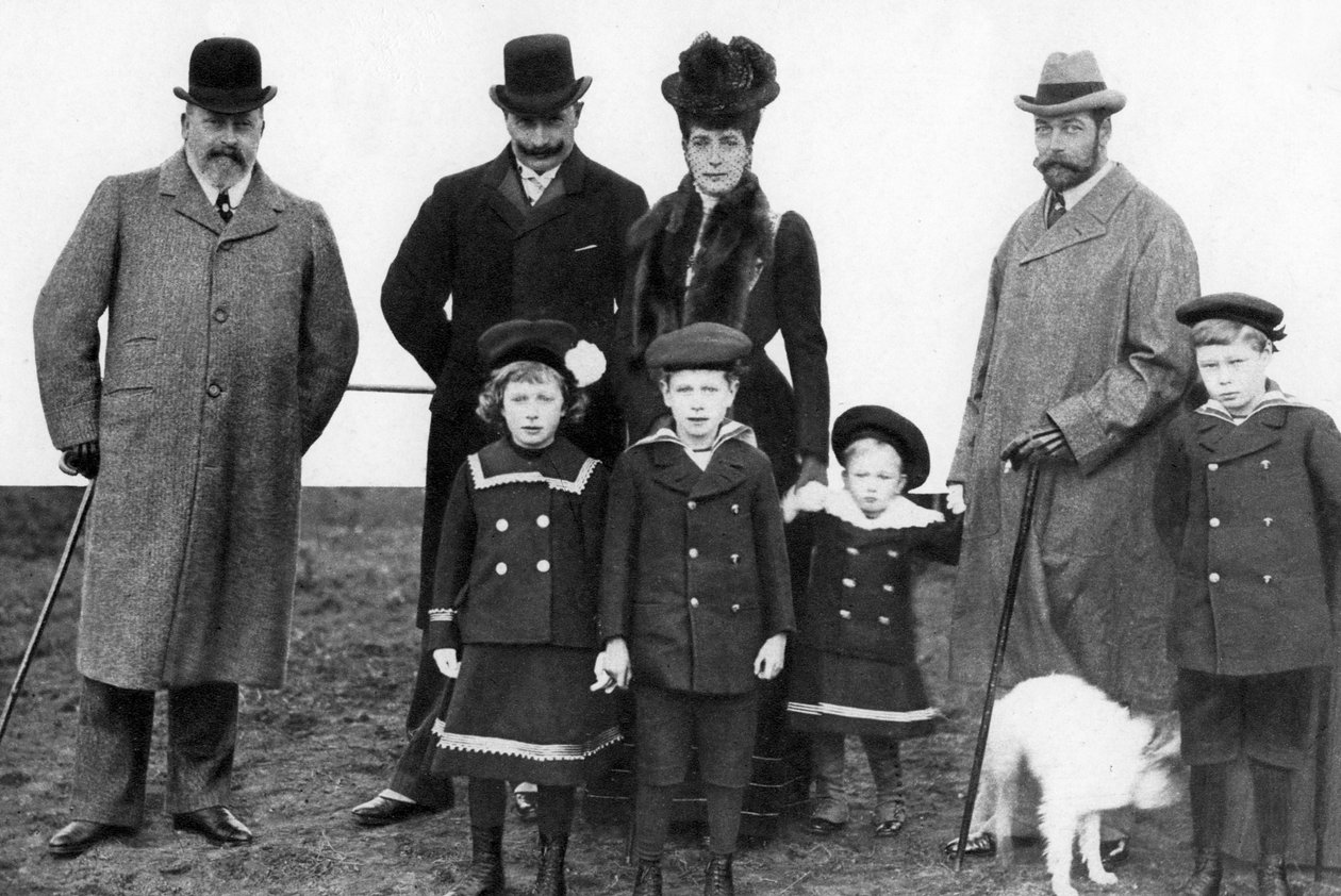Rei Edward, o Kaiser, rainha Alexandra e rei George, c1903 1935 de Unbekannt