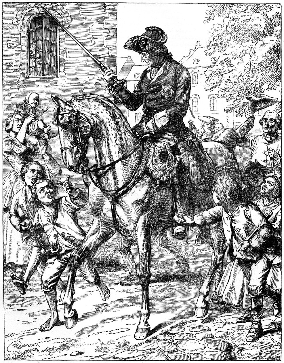 Rei Frederico II da Prússia 1712-1786, século XIX de Unbekannt