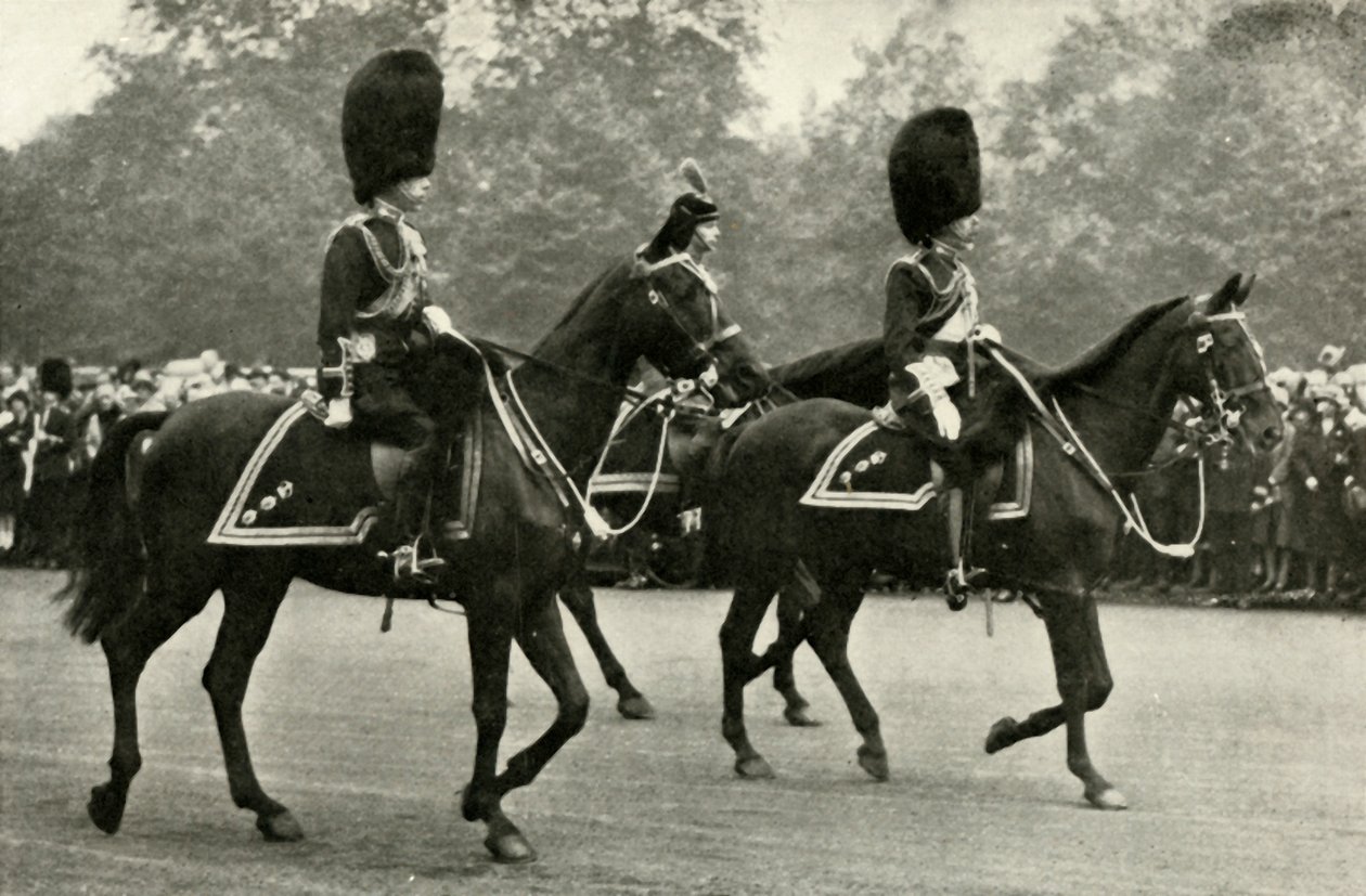 Rei George Riding Com o falecido rei George V e o Príncipe de Gales, 1928., 1937. de Unbekannt