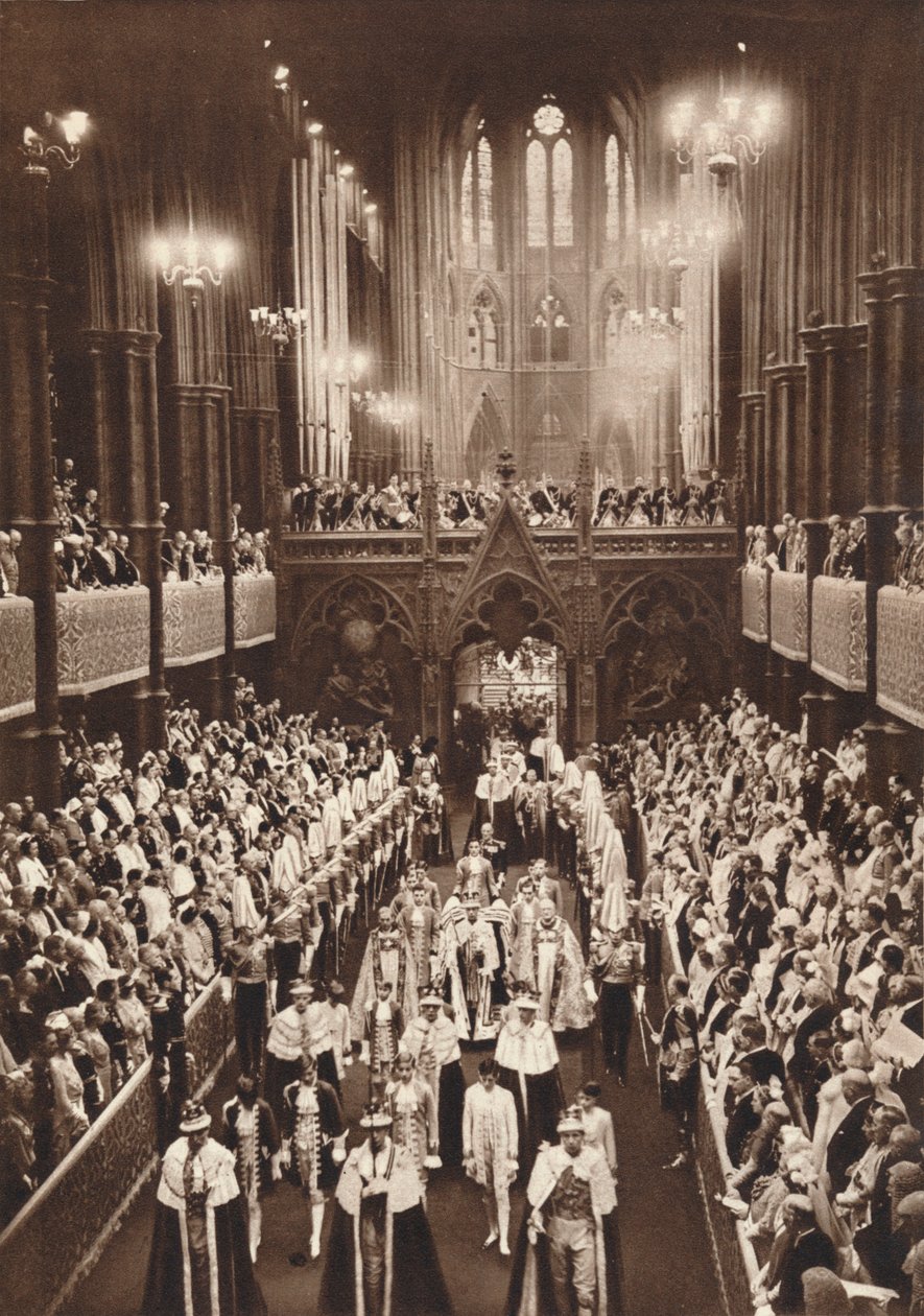 Procissão de coroação do rei George VI, Abadia de Westminster, 1937 de Unbekannt