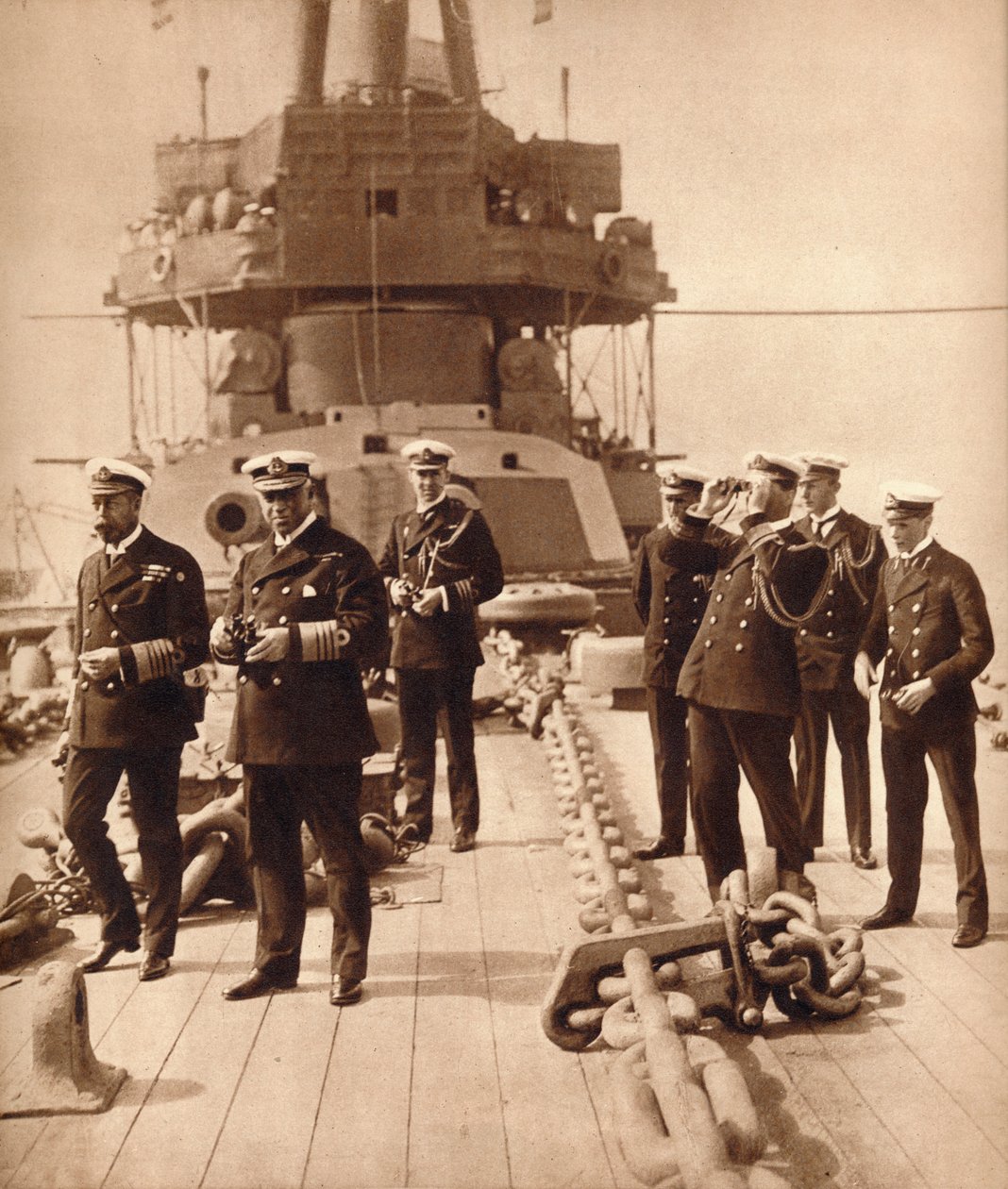 Rei George V a bordo do HMS Netuno, década de 1910 1935 de Unbekannt