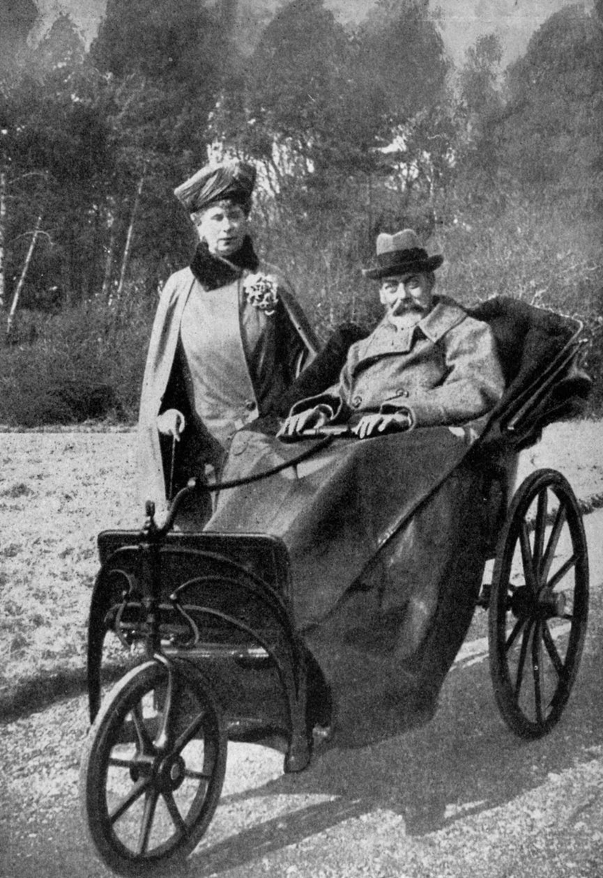 Rei George V e Queen Mary na Craigwell House, Aldwick, perto de Bognor Regis, c1930s 1936 de Unbekannt