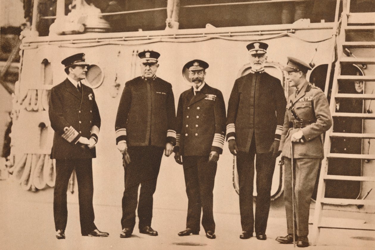 Rei George V visitando a frota, novembro de 1917 1935 de Unbekannt