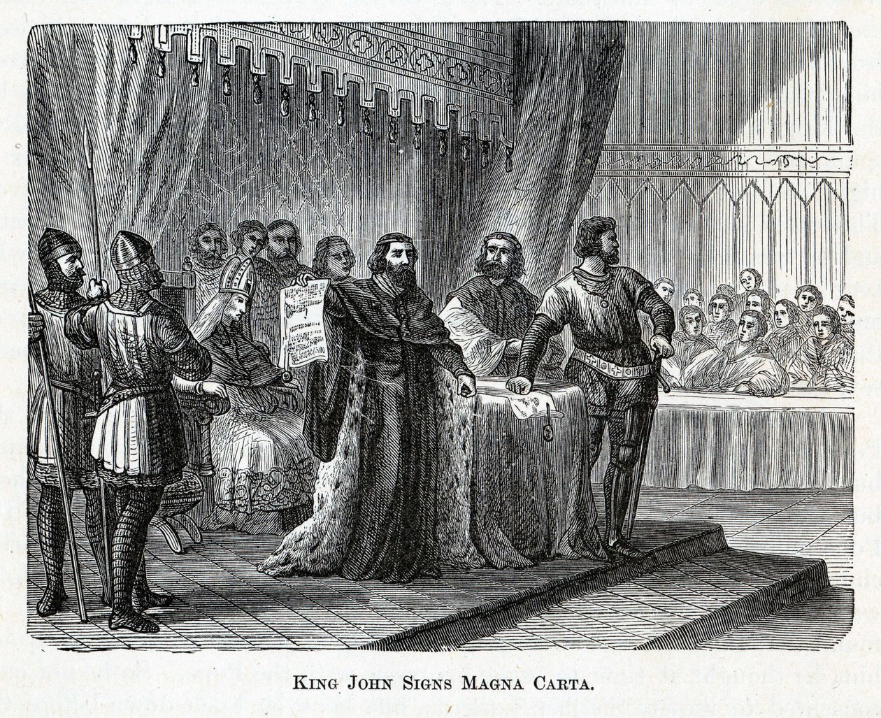 Carta do Rei João Magna Carta, 1882 de Unbekannt