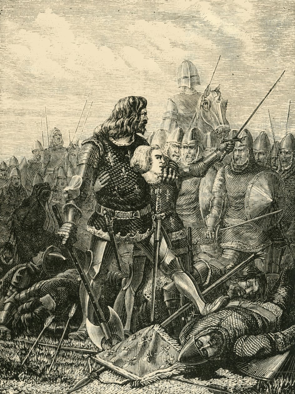 Rei João em Poitiers, 1356, 1890. de Unbekannt