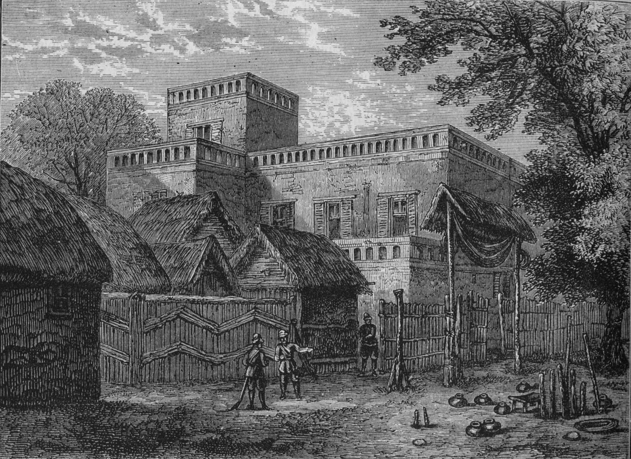 Palácio do rei Koffees, c1880 de Unbekannt